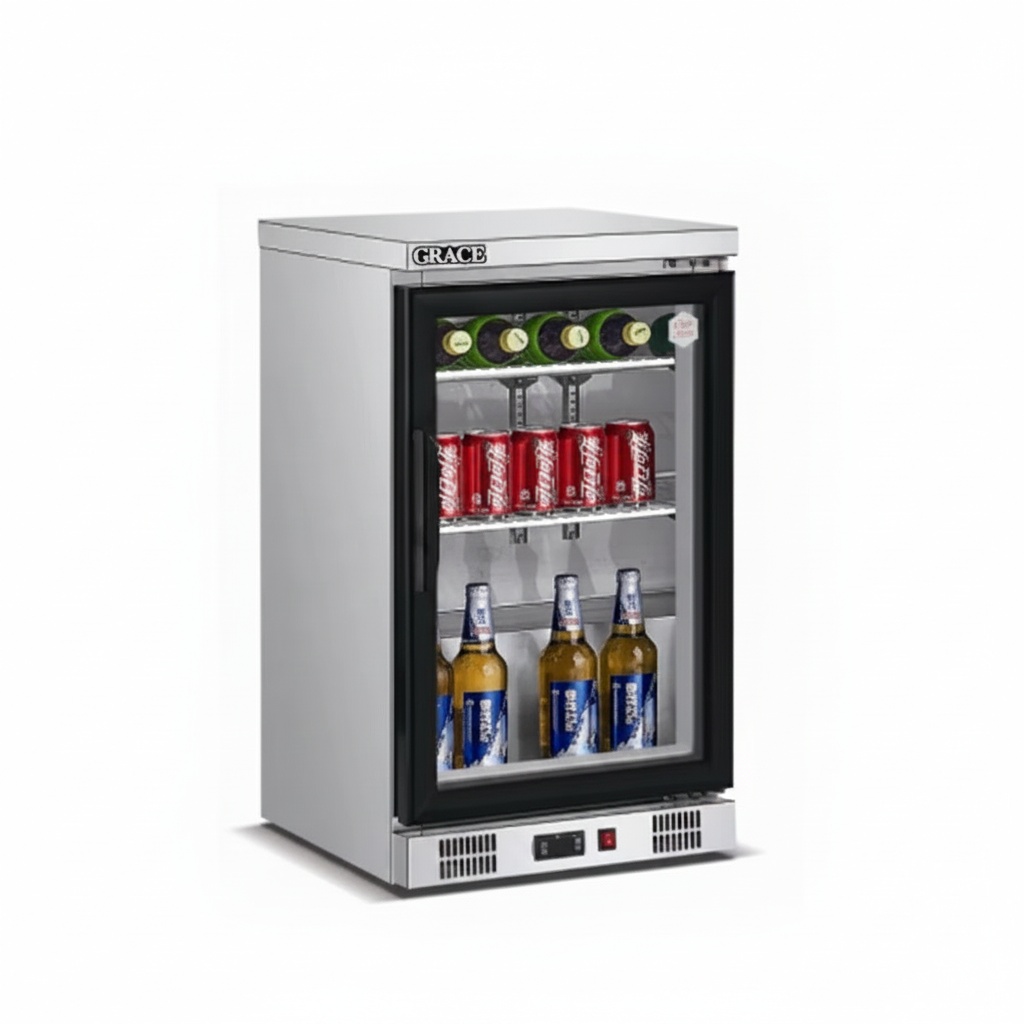 Wine Beer Dual Zone - Frigobar Embutido, Aço Inoxidável 304, 520x500x840mm,