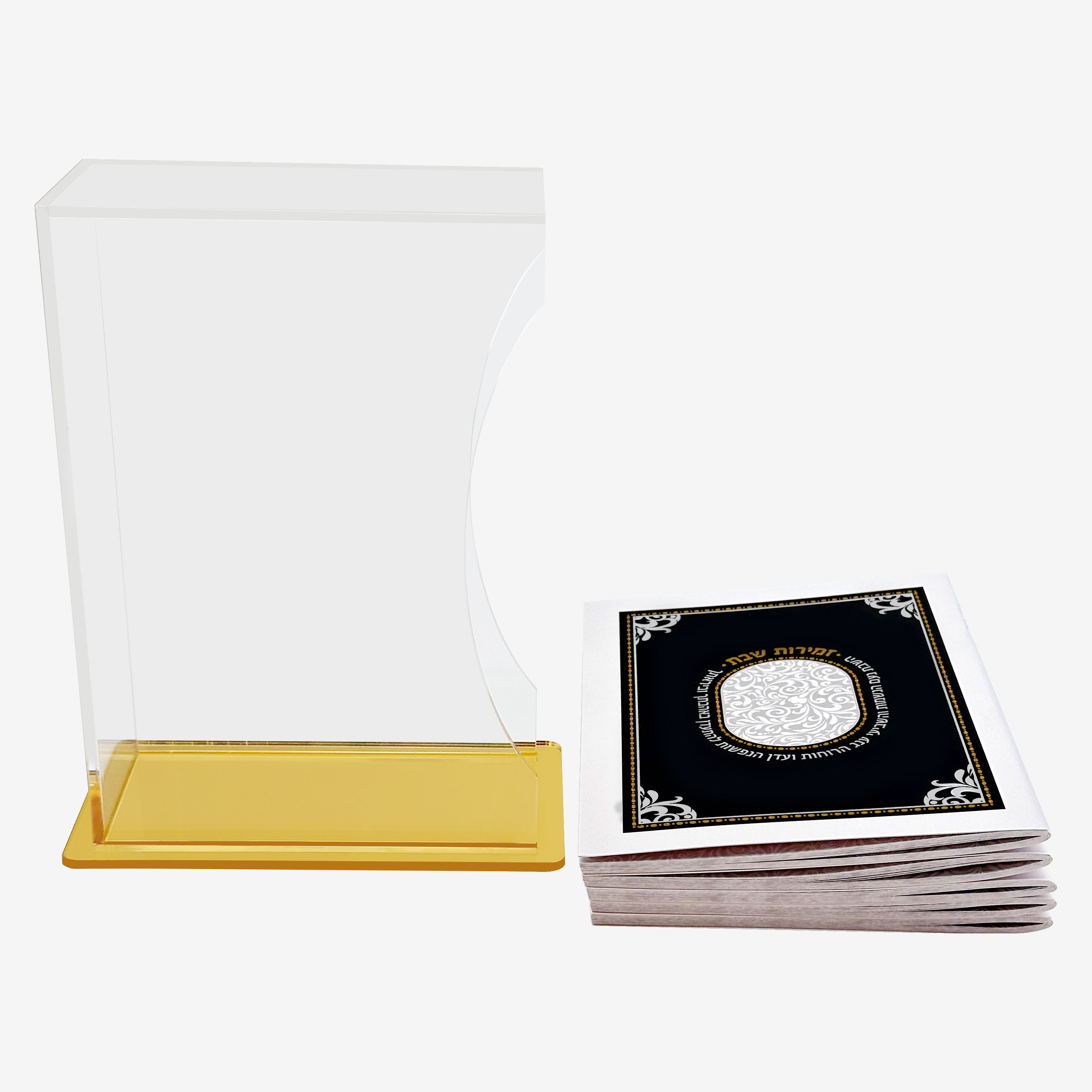 Cocktail Shaker Set - Caixa de Zemirot Judaica em Acrílico