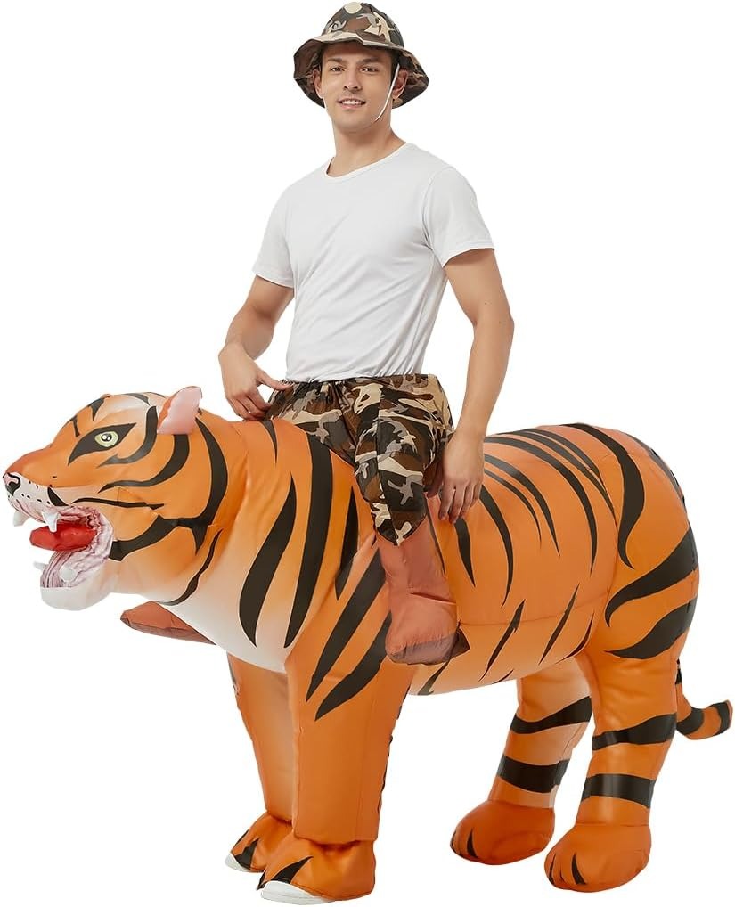 Cocktail Shaker Set - Fantasia de tigre insuflável para adultos,