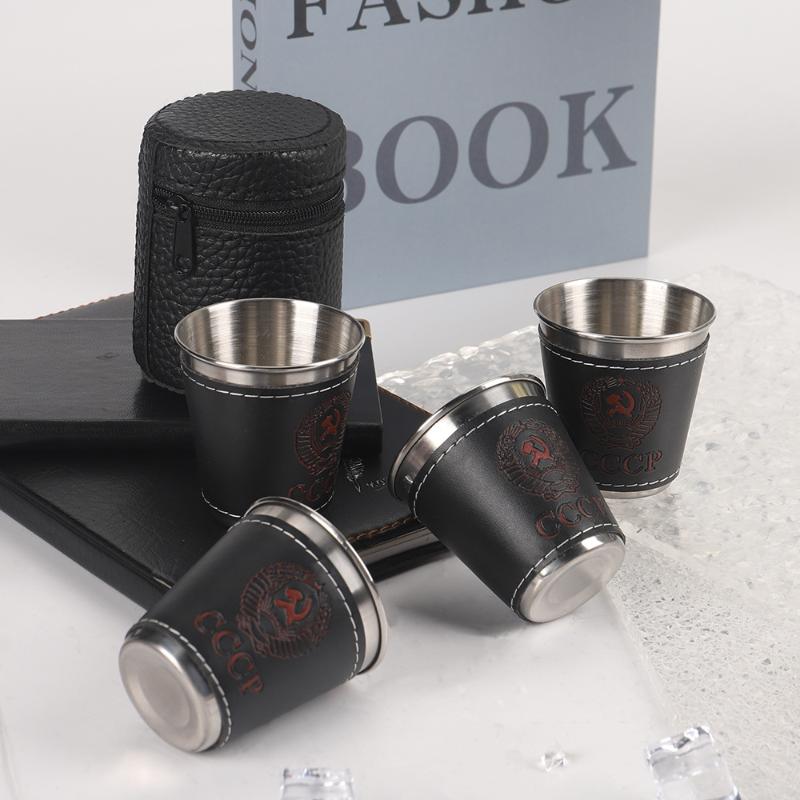 Conjunto de 4 Copos de Viagem  - Whisky Beer And Wine avaliação e preço