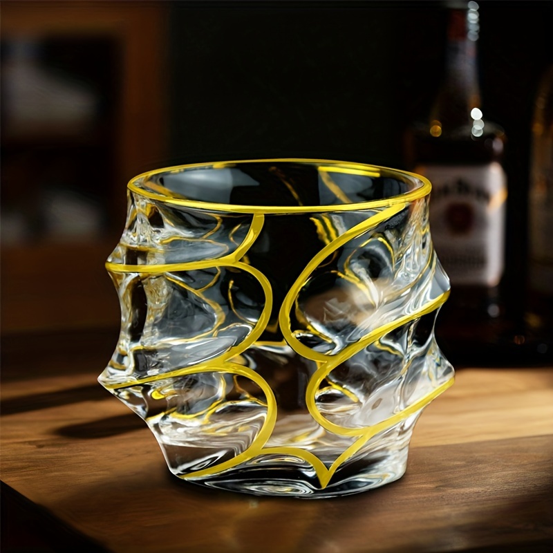 Copo de uísque linha de ouro v - Whisky Beer And Wine avaliação e preço
